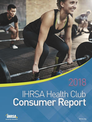 Capa do relatório do consumidor do Health Club Ihrsa 2018